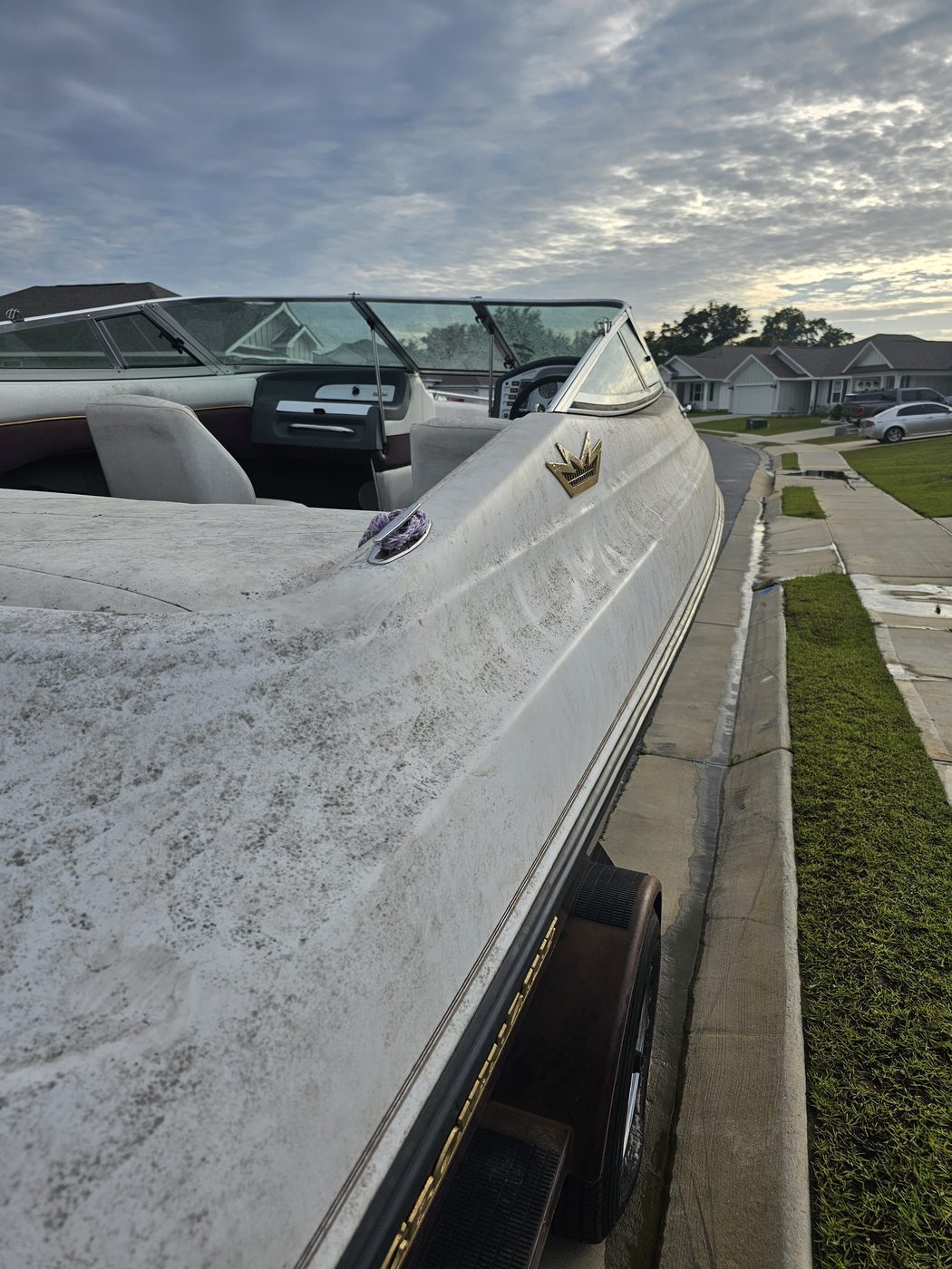 Boat exterior before detailing