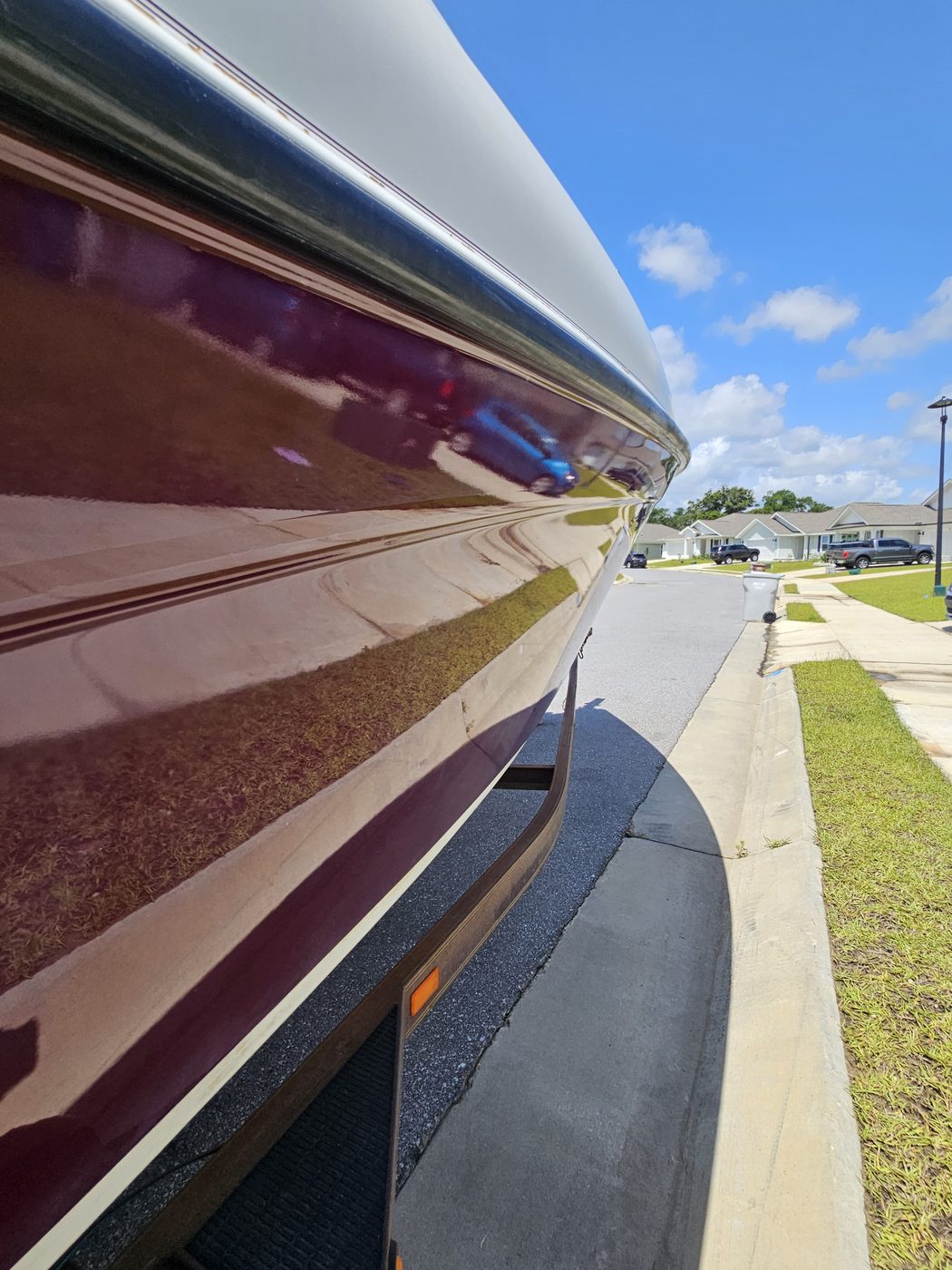 Recent boat hull detail