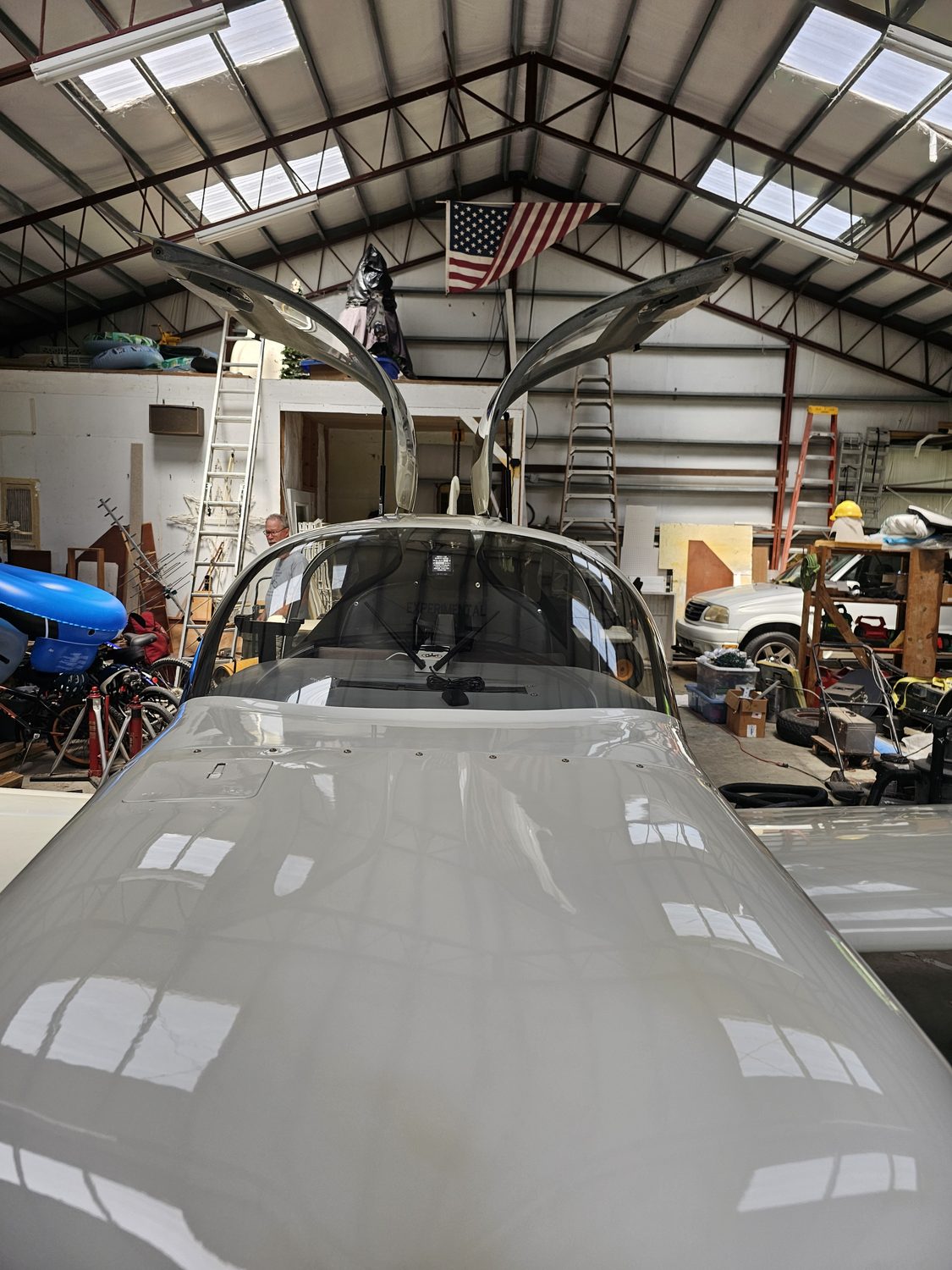 Aircraft canopy and cockpit glass cleaned